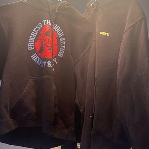 2 obey hoodies skater style